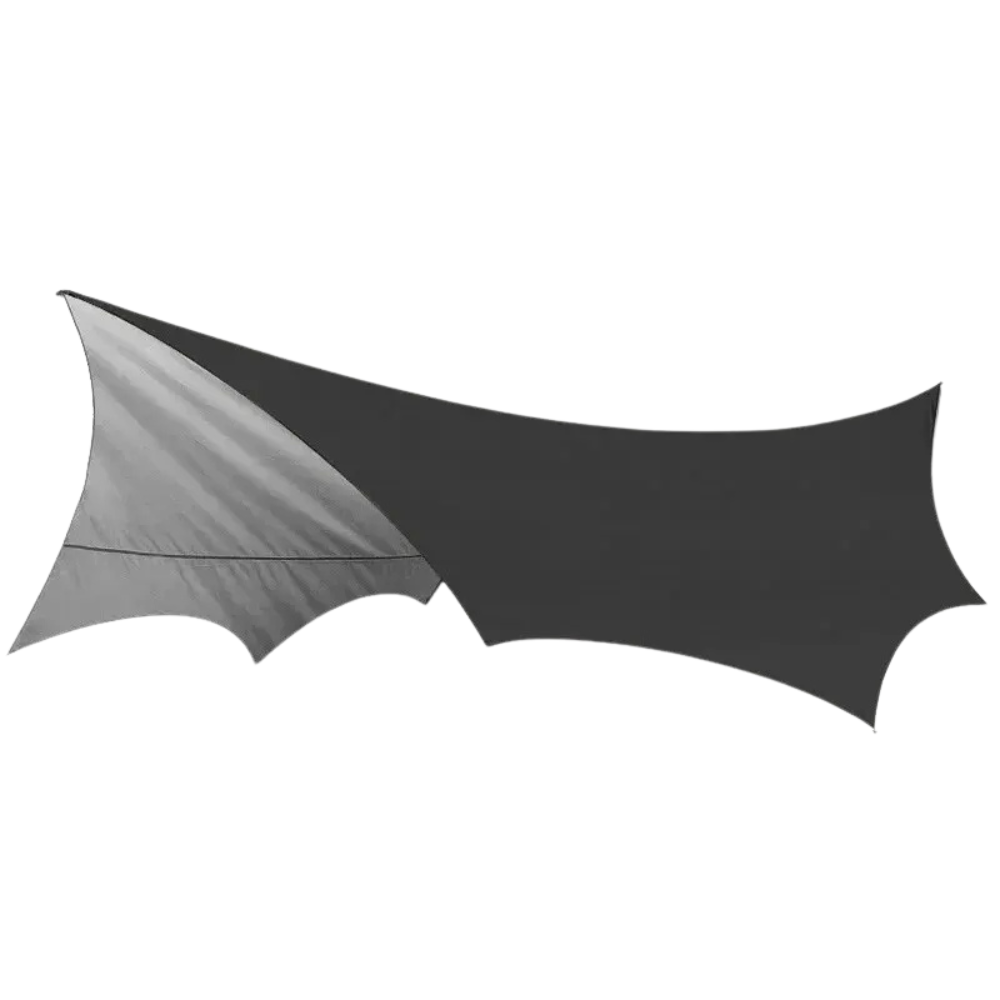 5.1×5.1m Large Waterproof Butterfly Camping Tarp Sun Shelter – Black