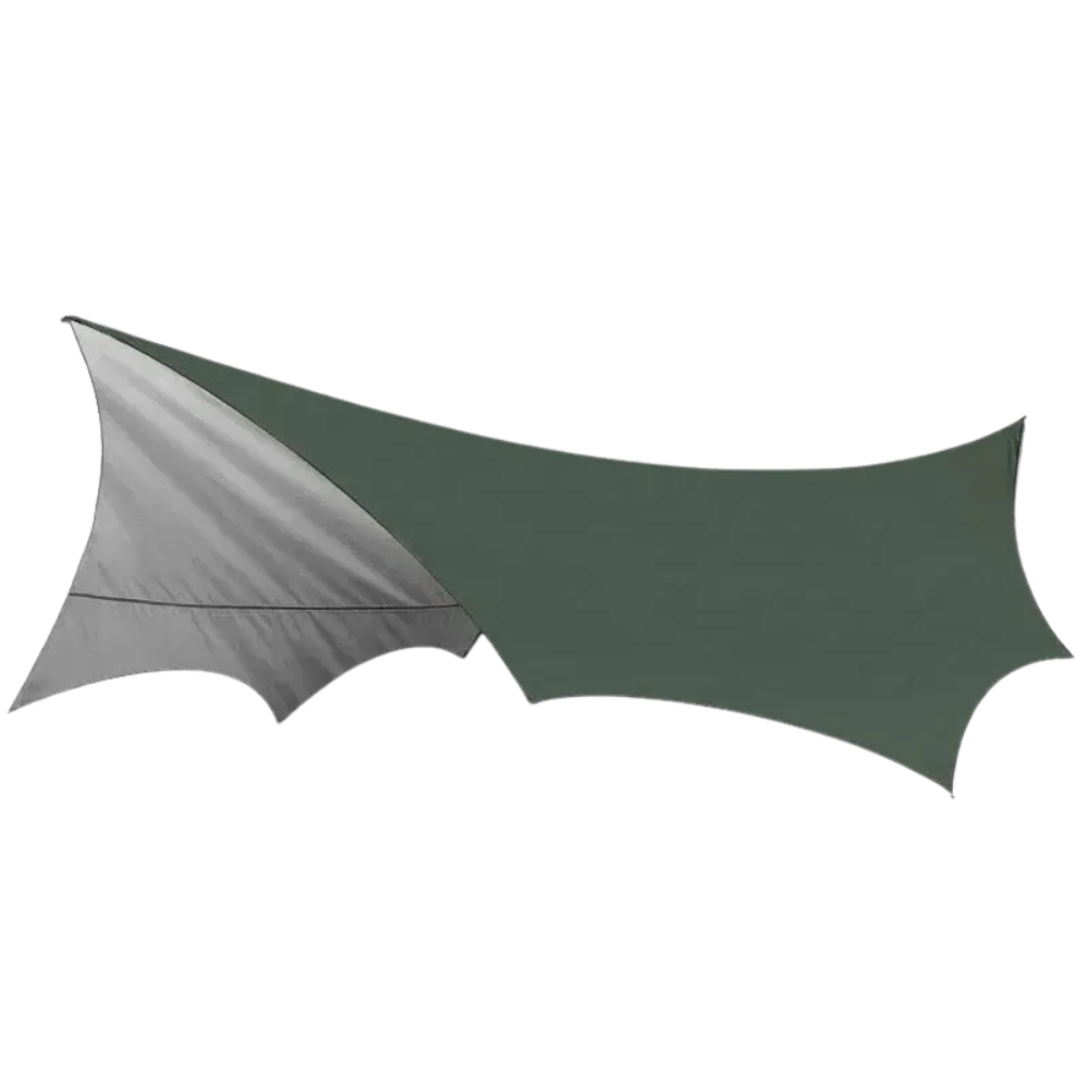 5.1×5.1m Large Waterproof Butterfly Camping Tarp Sun Shelter – Green