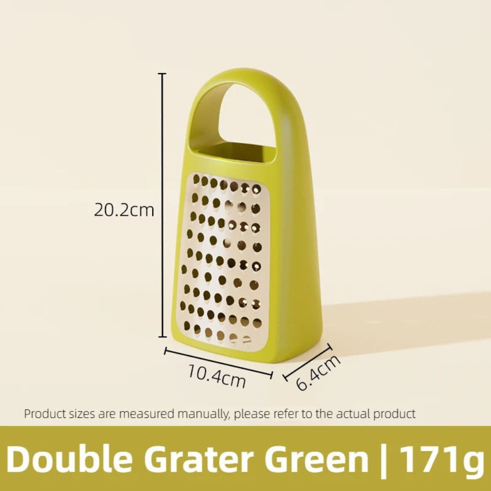 Double Grater Multifunctional Stainless Steel Cheese & Zest Grater – Green