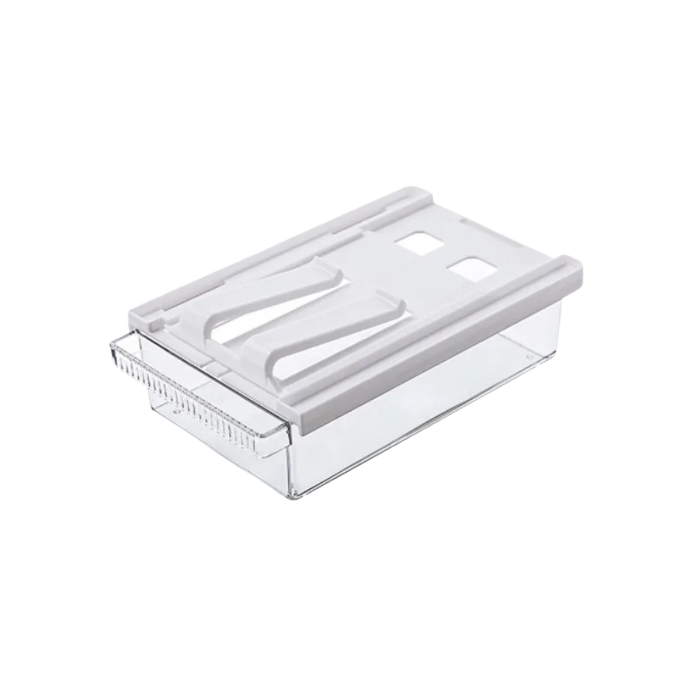 Small Pull-Out Refrigerator Organizer Drawer Clear Fridge Storage Bin