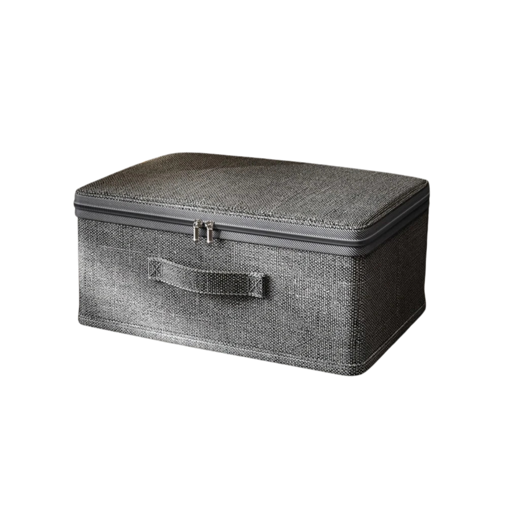 Large Capacity Wardrobe Storage Box with Lid & Zipper - Small