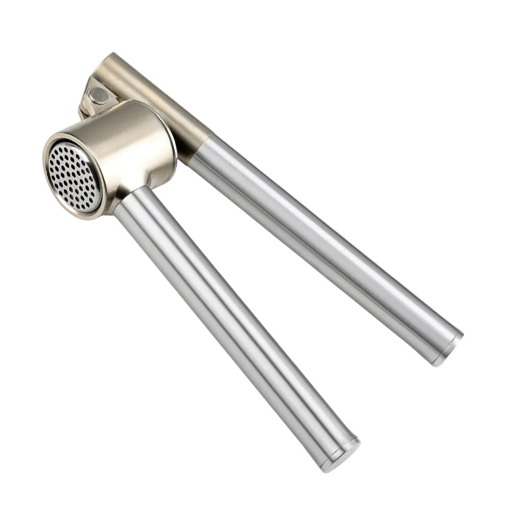 Garlic Press Set Manual Heavy Duty Stainless Steel Garlic Ginger Mincer Crusher Easy Clean Rust Resistant