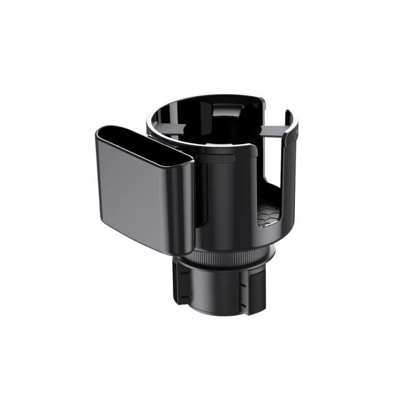 Car Cup Holder Expander 2 in 1 Adjustable Drink and Phone Holder - Black