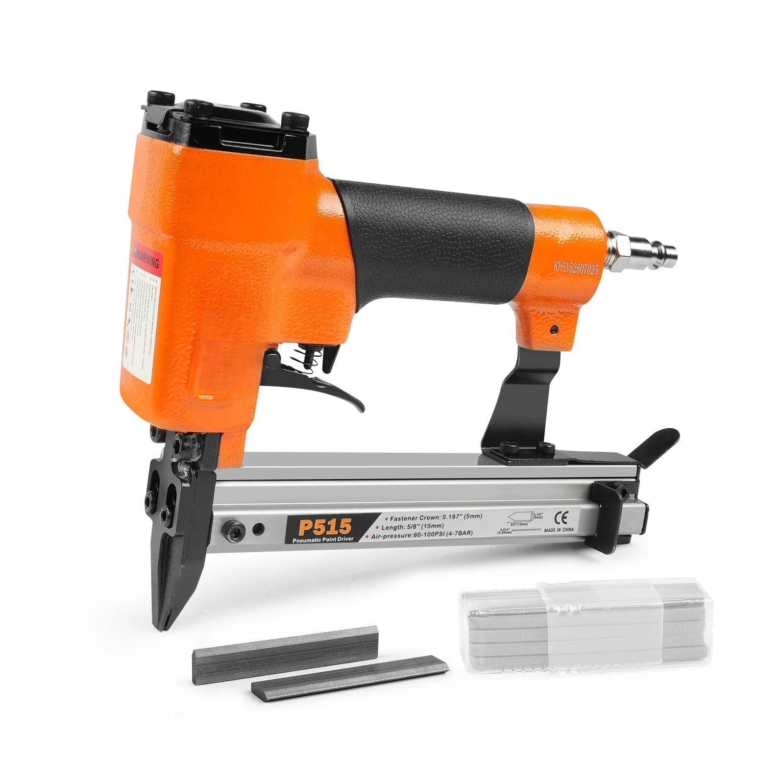 Pneumatic Nail Gun Heavy Duty 15mm Frame Fastening Tool with 1000 Nails