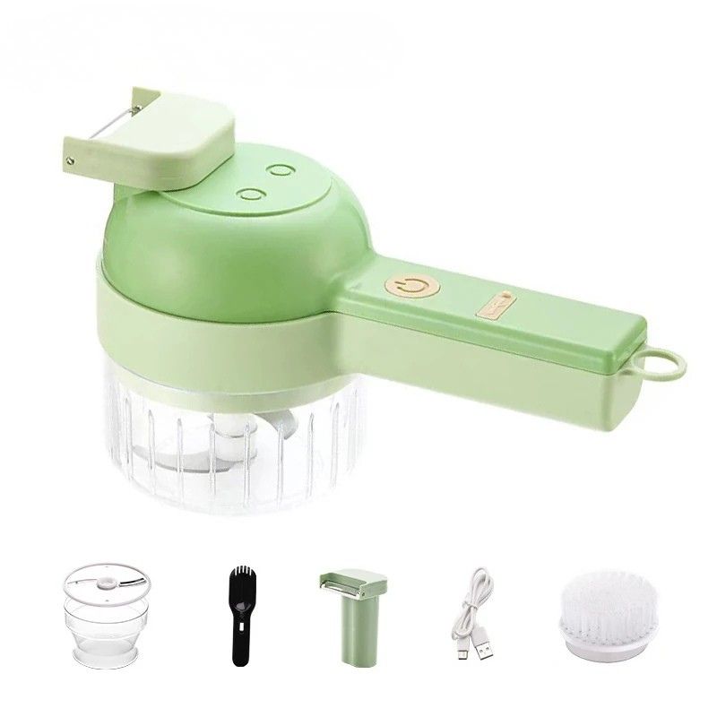 Electric Garlic Chopper 200mL 40W Rechargeable Vegetable Cutter 304 Stainless Steel Blade