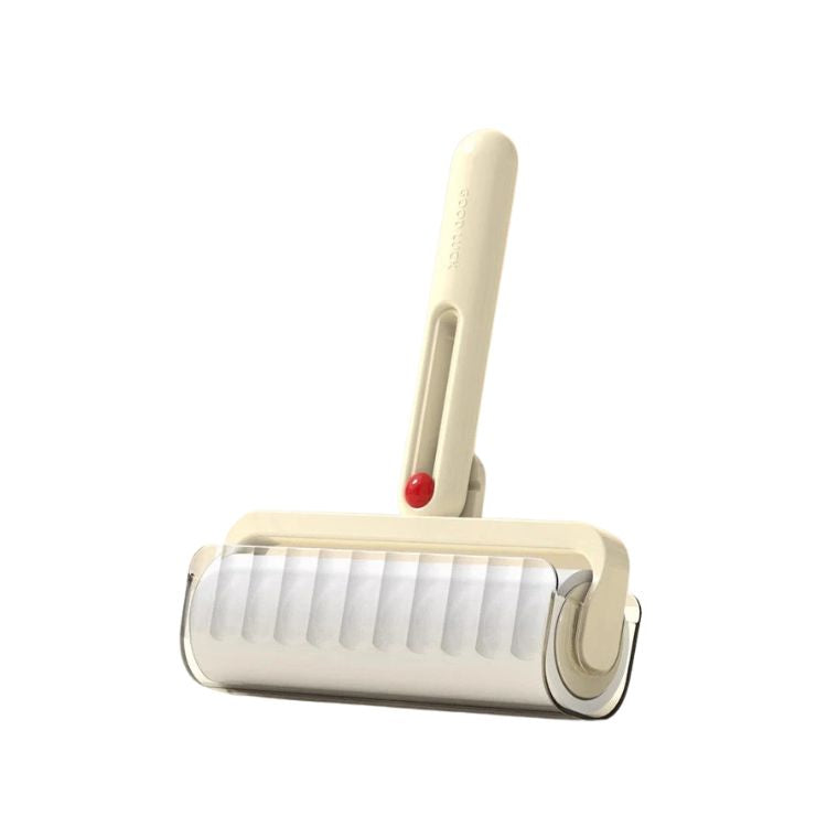 Lint Roller 16cm Foldable Reusable Clothes & Pet Hair Remover Portable Cleaning Tool - Beige
