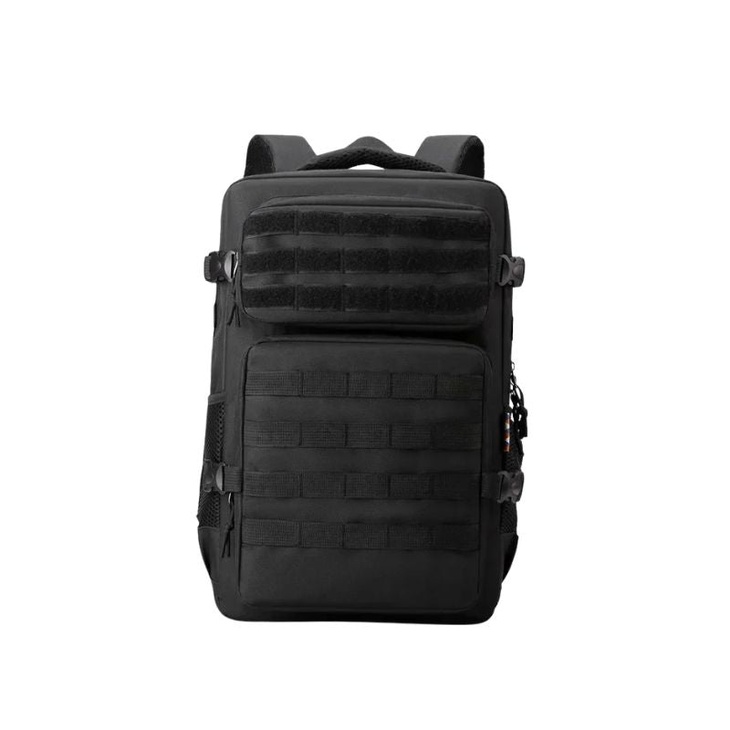 Tactical Backpack 35L Waterproof Nylon Camping Hiking Rucksack - Black