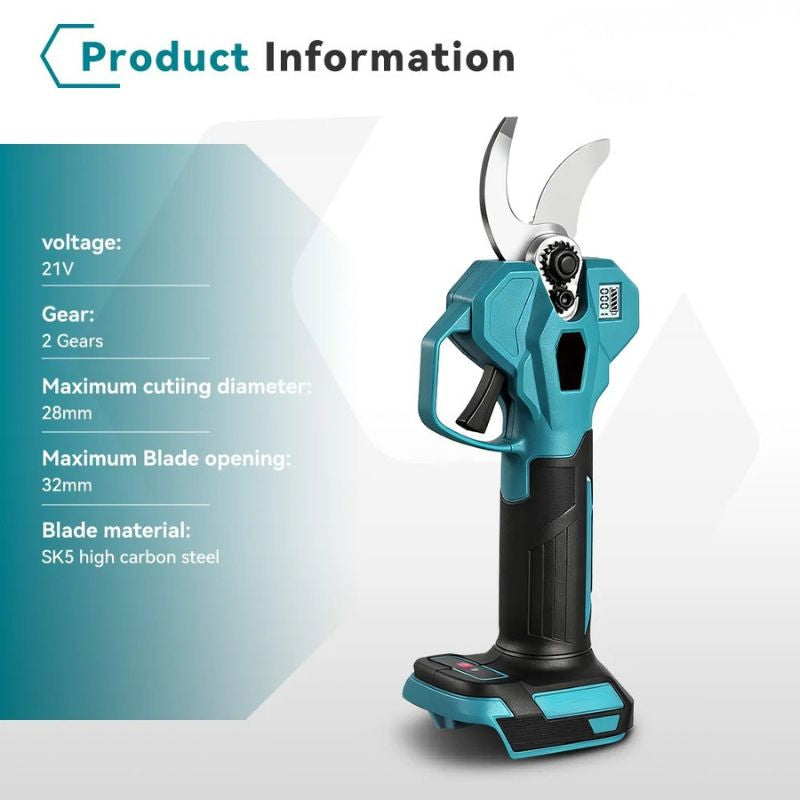 Electric Pruning Shears 18V Brushless 28mm Cutting Diameter Without Battery