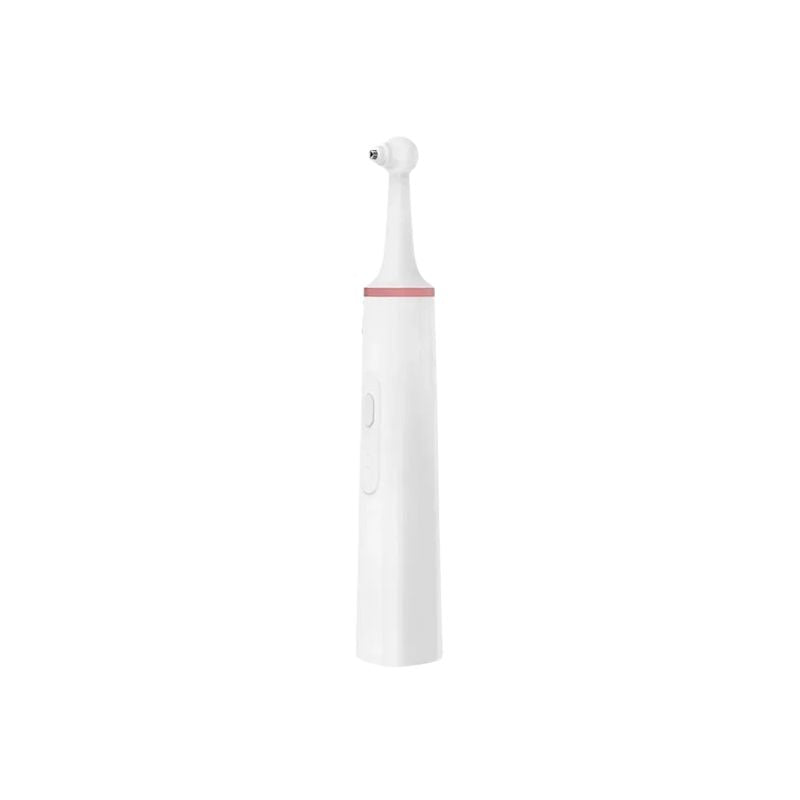 Electric Pet Tooth Cleaner Rechargeable Oral Care Brush with 4 Heads - Pink