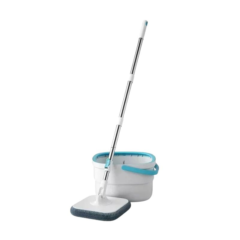 Mop and Bucket Set 31cm Hands Free Spin Dry Microfibre Floor Cleaning System