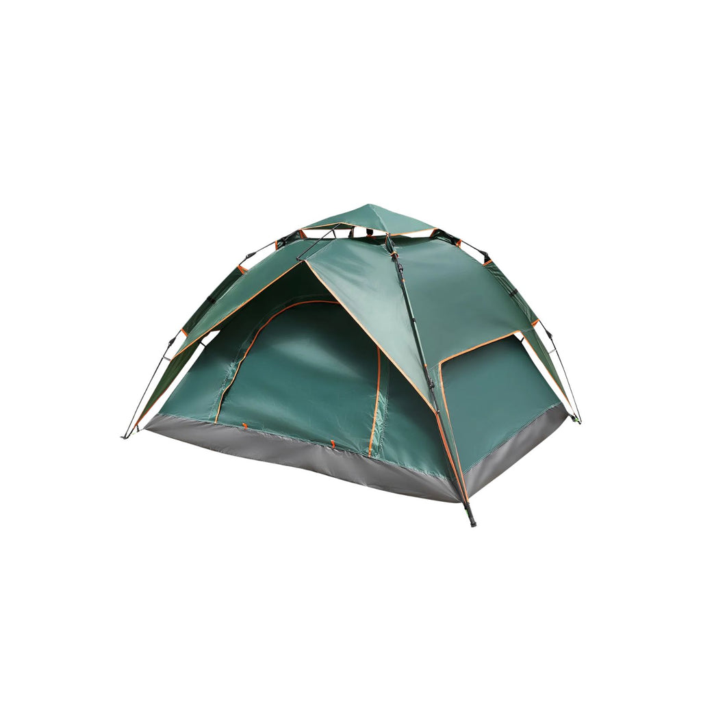 Pop Up Camping Tent 4 Person Double Layer Waterproof Automatic - Green
