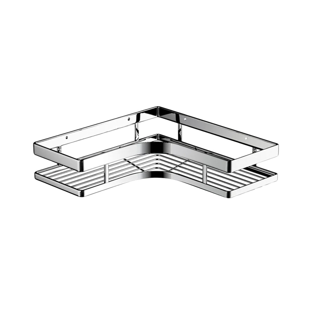 Shower Caddy Shelf Heavy Duty Stainless Steel Corner Organizer Adhesive No Drilling Bathroom Storage