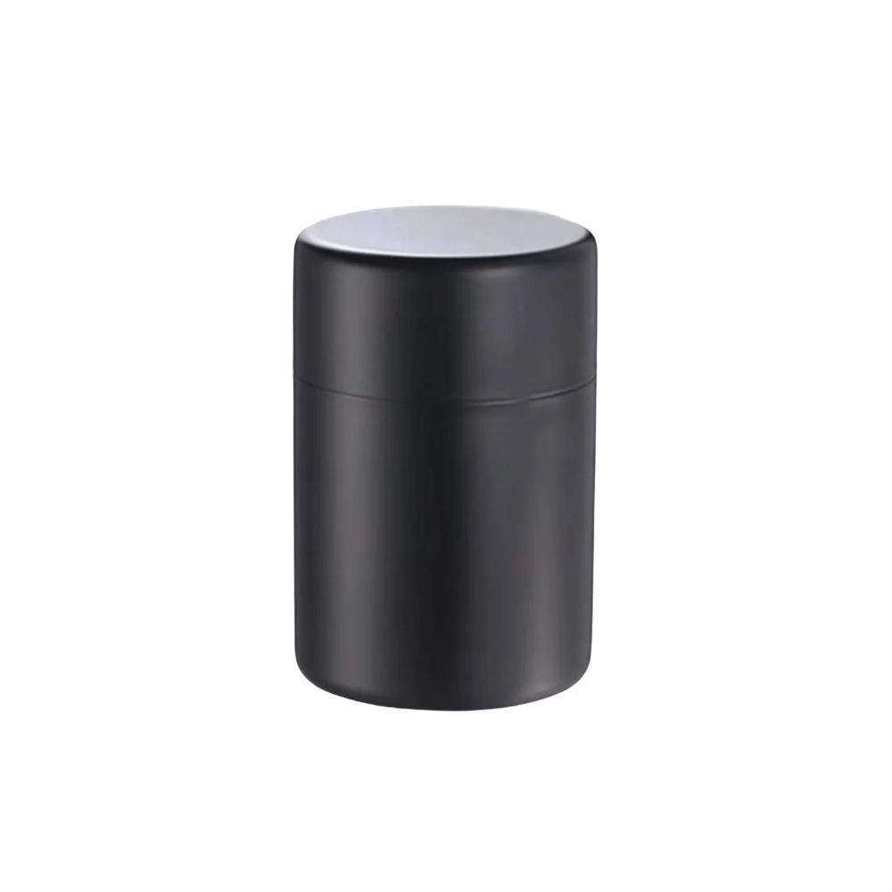400ml Stainless Steel Tea Storage Canister Airtight Moisture Proof Coffee Tea Container - Silver
