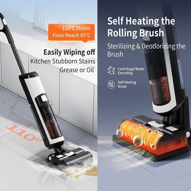 Vacuum Cleaner 14000Pa Cordless Wet Dry Cleaning System 4000mAh Rechargeable 450W