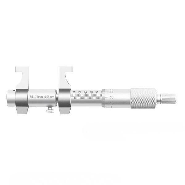 Internal Micrometer Heavy Duty Stainless Steel Precision Measuring Tool 50-75mm Range 0.01mm Accuracy