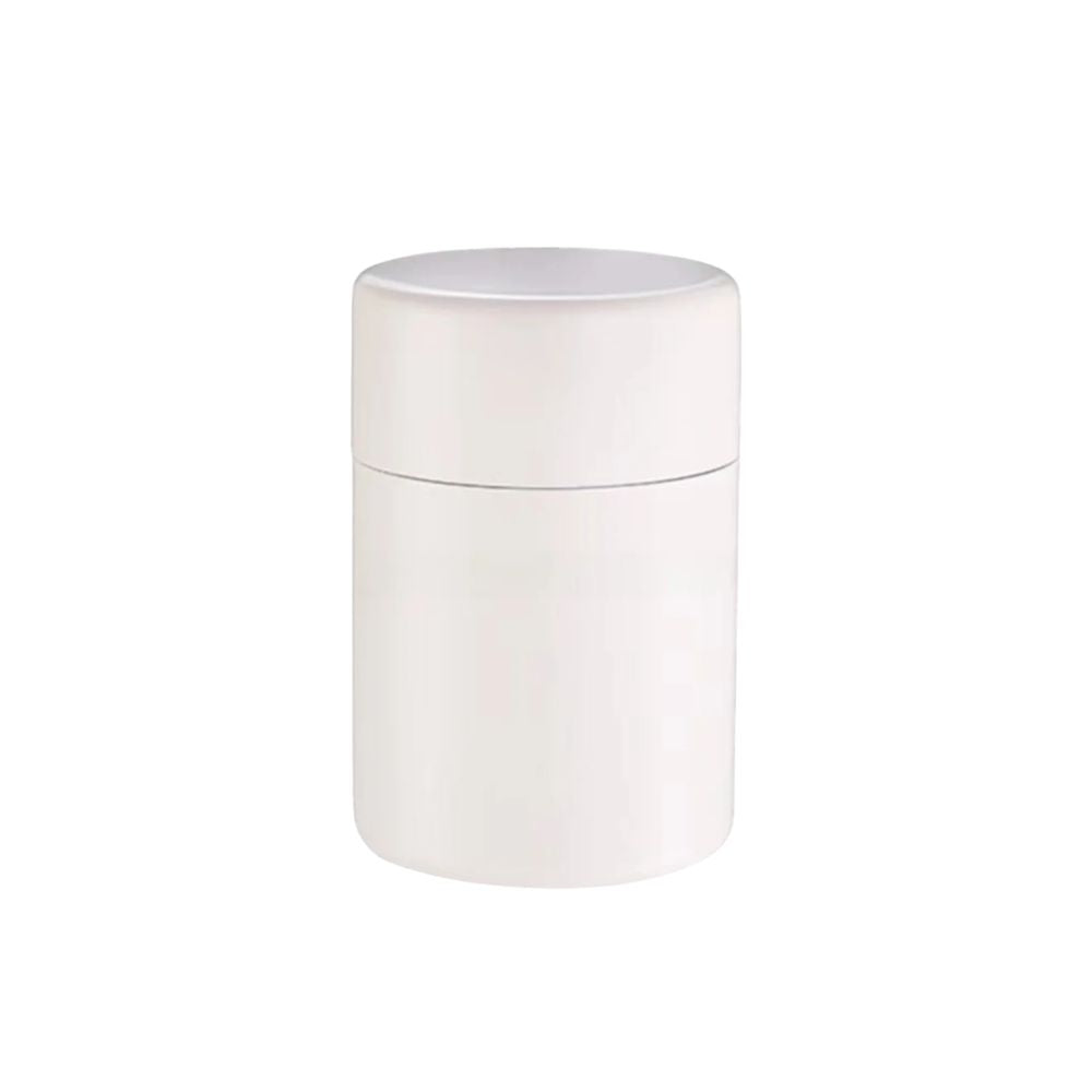 400ml Stainless Steel Tea Storage Canister Airtight Moisture Proof Coffee Tea Container - Silver
