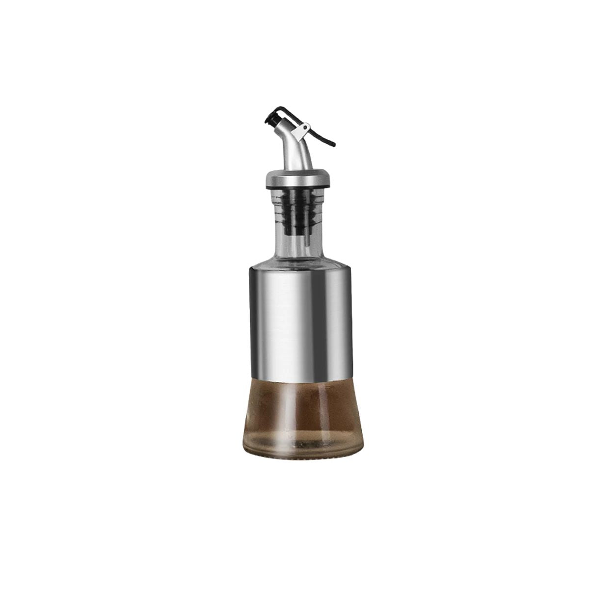 Oil & Vinegar Dispenser 150mL Stainless Steel Glass Precision Pour Bottle Leak Resistant