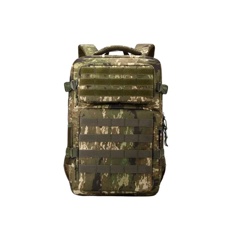 Tactical Backpack 35L Waterproof Nylon Camping Hiking Rucksack - Yellow Camouflage