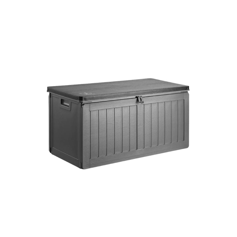 Outdoor Storage Box 190L Weatherproof Lockable Garden Bench with Integrated Handles