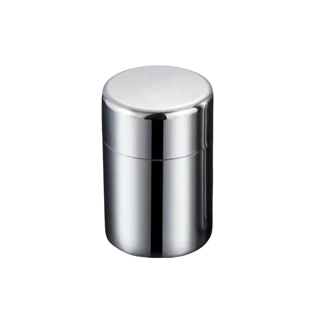 400ml Stainless Steel Tea Storage Canister Airtight Moisture Proof Coffee Tea Container - Silver