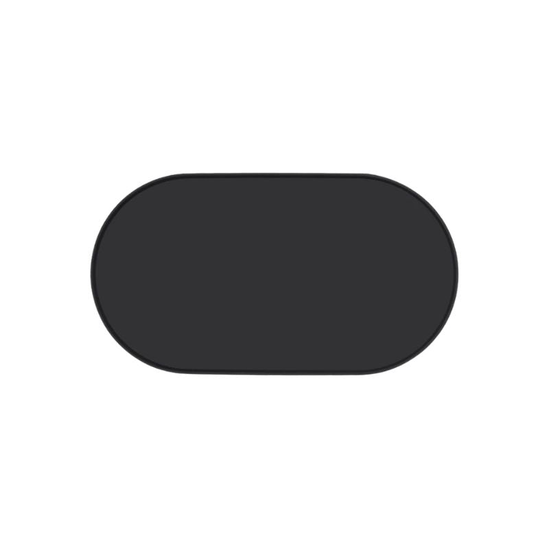 Silicone Pet Bowl Mat Waterproof Anti Slip Feeding Placemat - Black