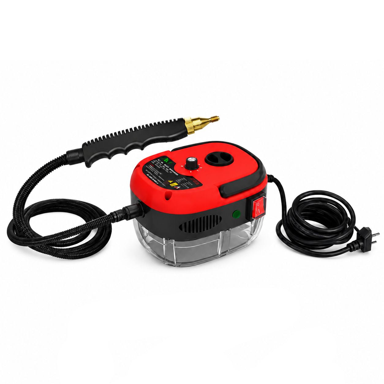 Steam Cleaner Portable 2500W Multi Function Handheld Cleaning Machine 900ml - Red