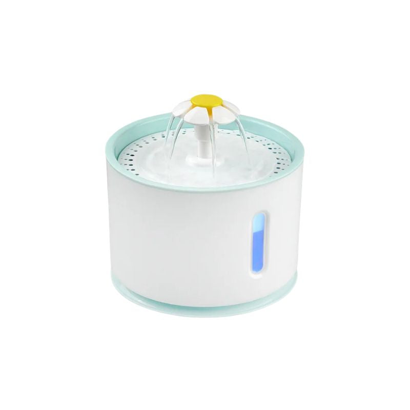 Cat Water Fountain 3.2 L Stainless Steel Automatic Pet Drinking Bowl - Blue