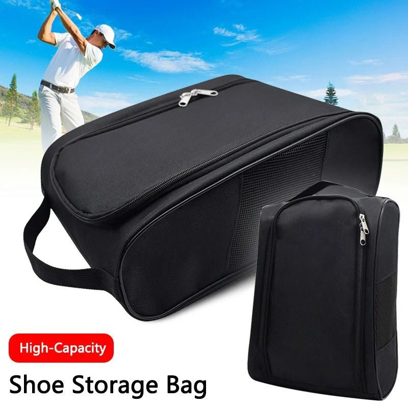 Shoe Storage Bag Foldable Travel Organiser Carry Case Portable Cloth Storage Pouch - Pink