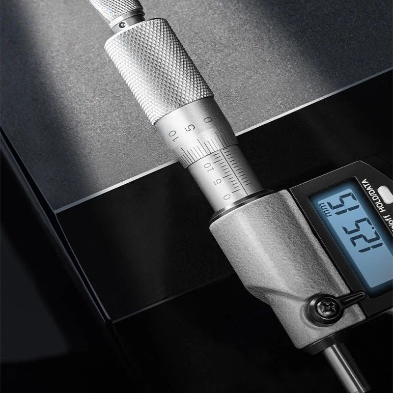 Digital Depth Micrometer Portable High Precision Measuring Tool 0-25 mm Range 0.001 mm Accuracy LCD Display
