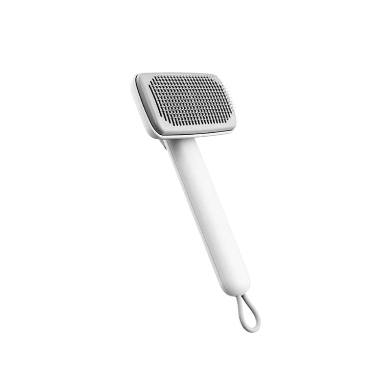 Pet Grooming Comb 240g Portable Washable Needle Brush for Long and Short Coats - White