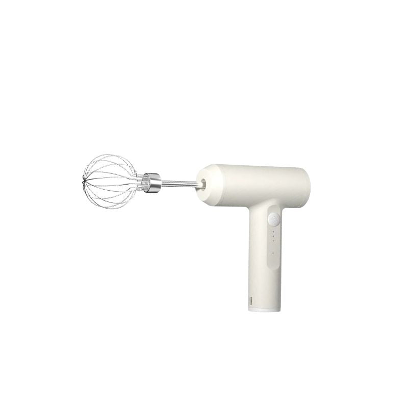 Electric Egg Beater USB Rechargeable 3 Speed Handheld Mixer with 2 Stainless Steel Whisks