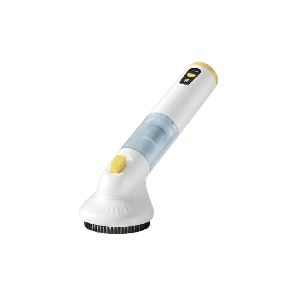 Pet Hair Vacuum 0.5 L Handheld USB Rechargeable Cleaner with Brush - Yellow