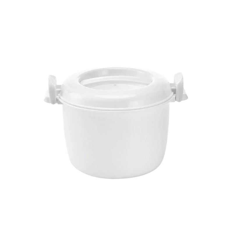 Small Microwave Rice Cooker Steamer Multifunction Cooking Container with Insulated Handles