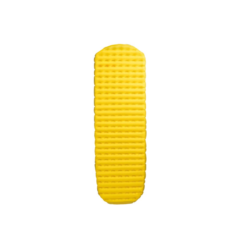 Camping Sleeping Pad Inflatable Mattress 182cm Ultralight Foldable Hiking Bed - Yellow