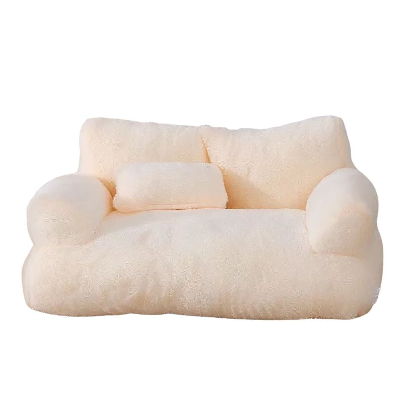 Pet Sofa Bed Waterproof Removable Washable Pet Nest - Beige