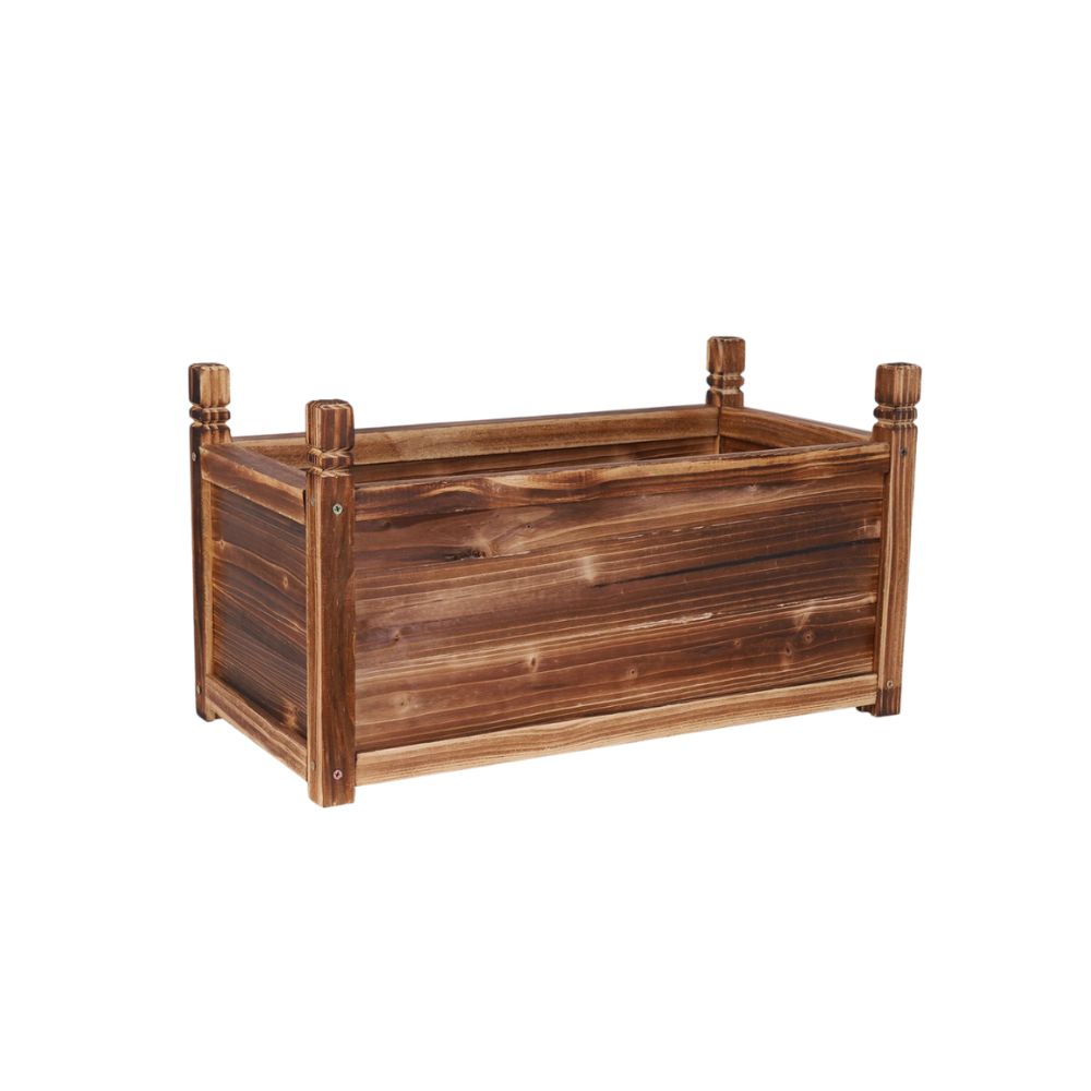 Small Wooden Raised Garden Bed Outdoor Planter Box for Vegetables Herbs Flowers and Plants