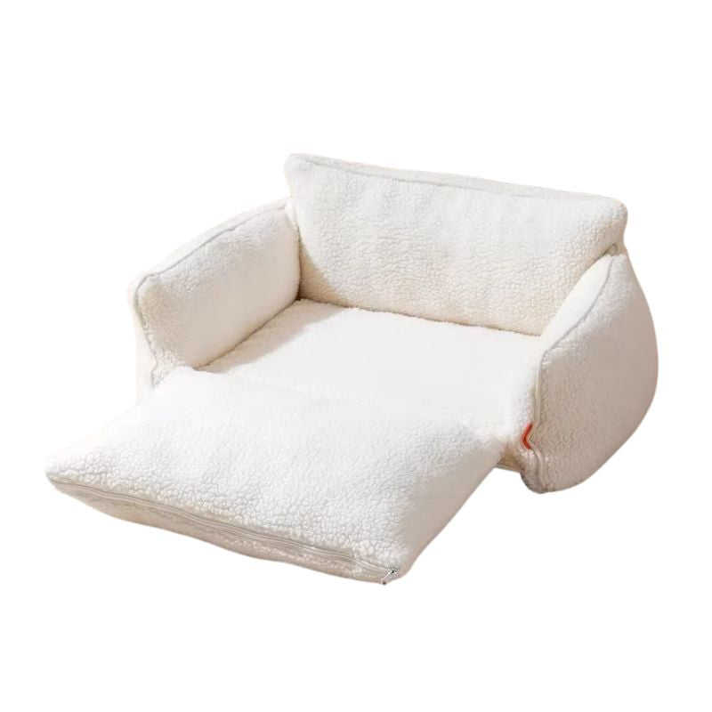 Pet Sofa Bed Removable Washable Plush Pet Nest Soft Indoor Pet Bed - Medium