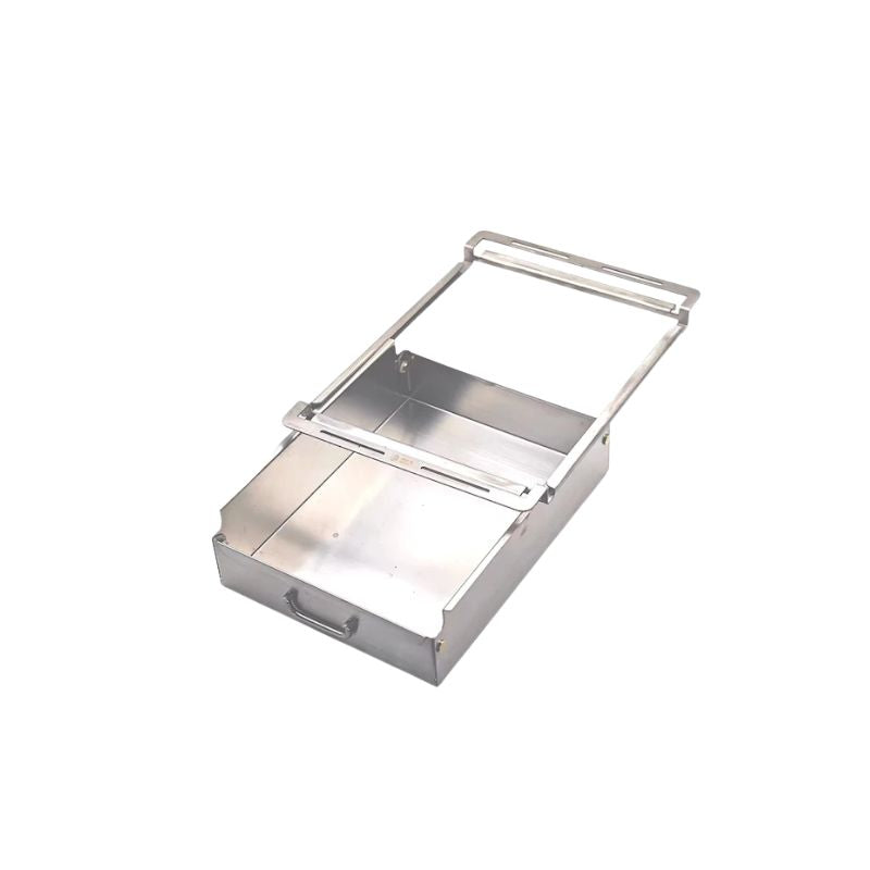IGT 1 Unit Stainless Steel Pull Out Storage Drawer Camping Organizer Box - Black