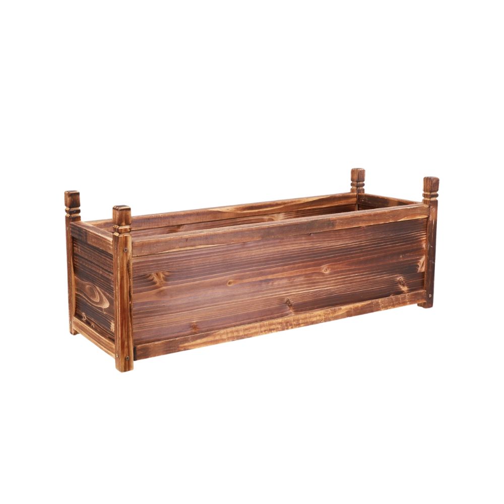 Small Wooden Raised Garden Bed Outdoor Planter Box for Vegetables Herbs Flowers and Plants