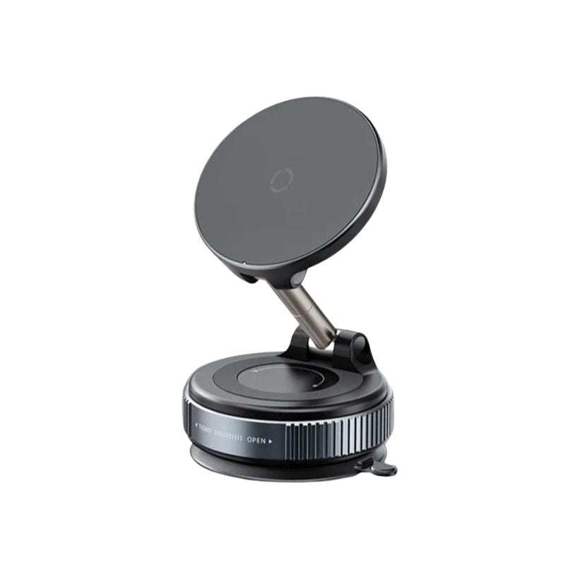 Phone Holder 15W Wireless Charging Foldable 360 Degree Rotating Suction Mount Stand