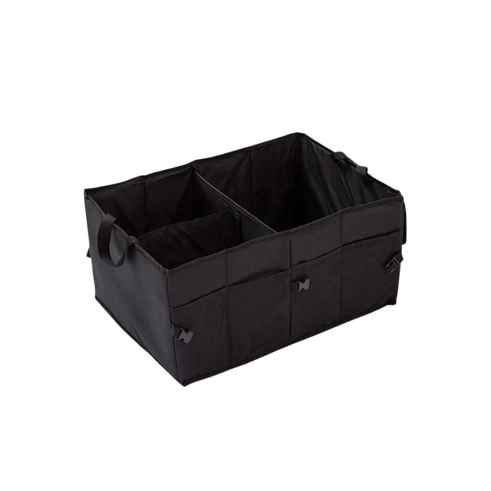 Car Boot Organiser 54 cm Collapsible Cargo Storage Box with Handles - Black