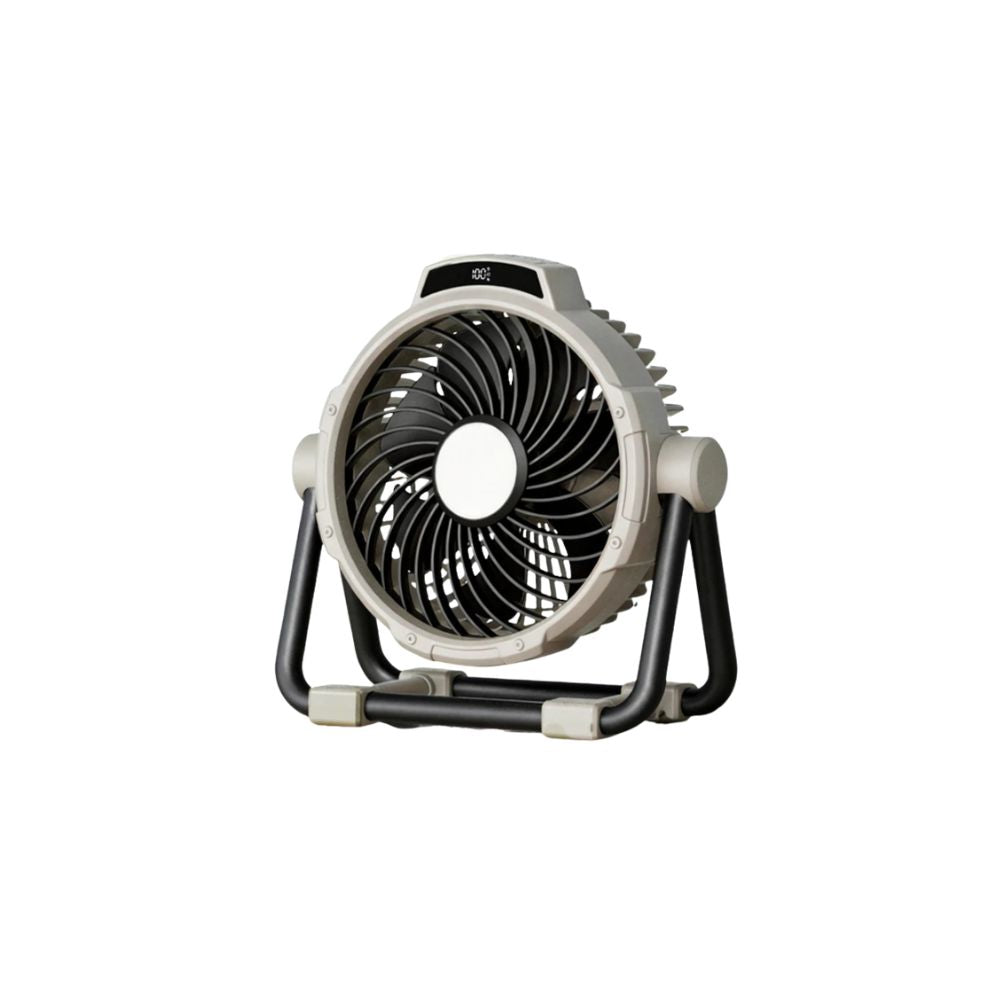 Camping Fan 10000mAh Rechargeable Portable Tent Air Circulator with LED Light - Green