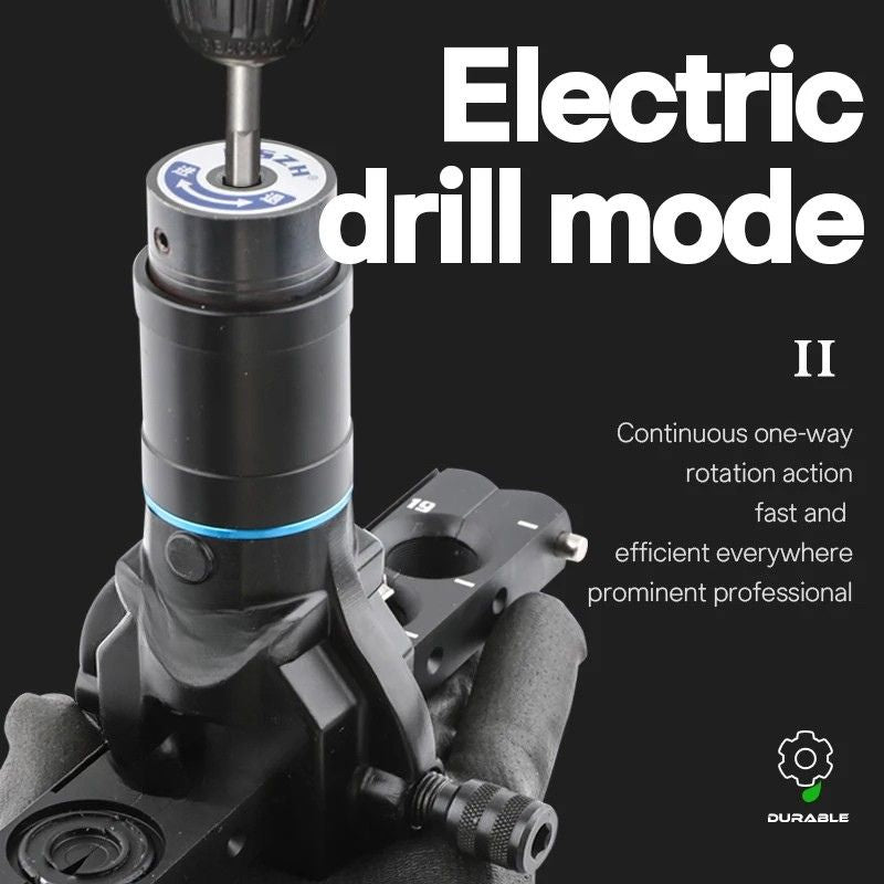 Copper Tube Expander Drill Attachment Set Dual Purpose Bell Mouth Forming Tool with Carry Case