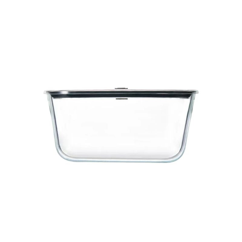 2800ml Heat Resistant Glass Food Storage Container with Airtight Lid Microwave Oven Safe Fresh Keeper Bowl - Green
