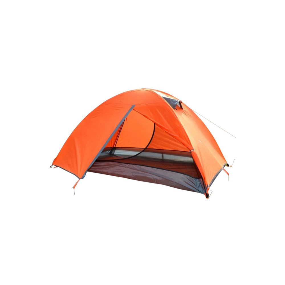 Camping Tent 2 Person Lightweight Waterproof Backpacking Tent 3 Season - Orange