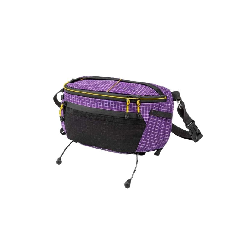 Hiking Chest Bag Waterproof Crossbody Travel Sling Backpack - Purple