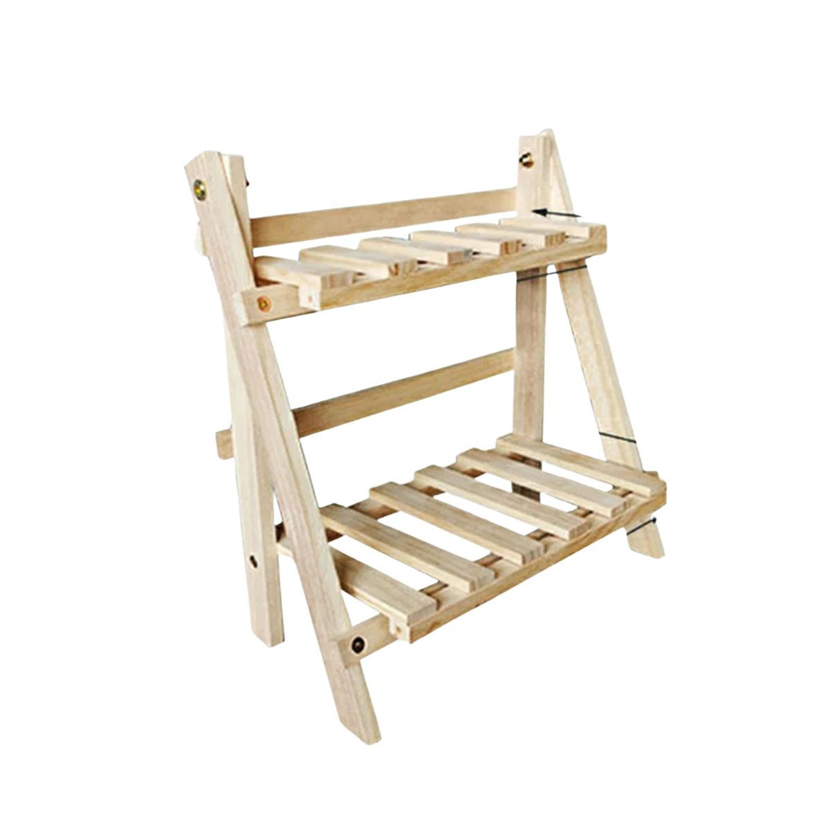 Wooden Desktop Storage Rack 2 Tier 35cm Space Saving Desk Organiser Shelf for Home Office Study