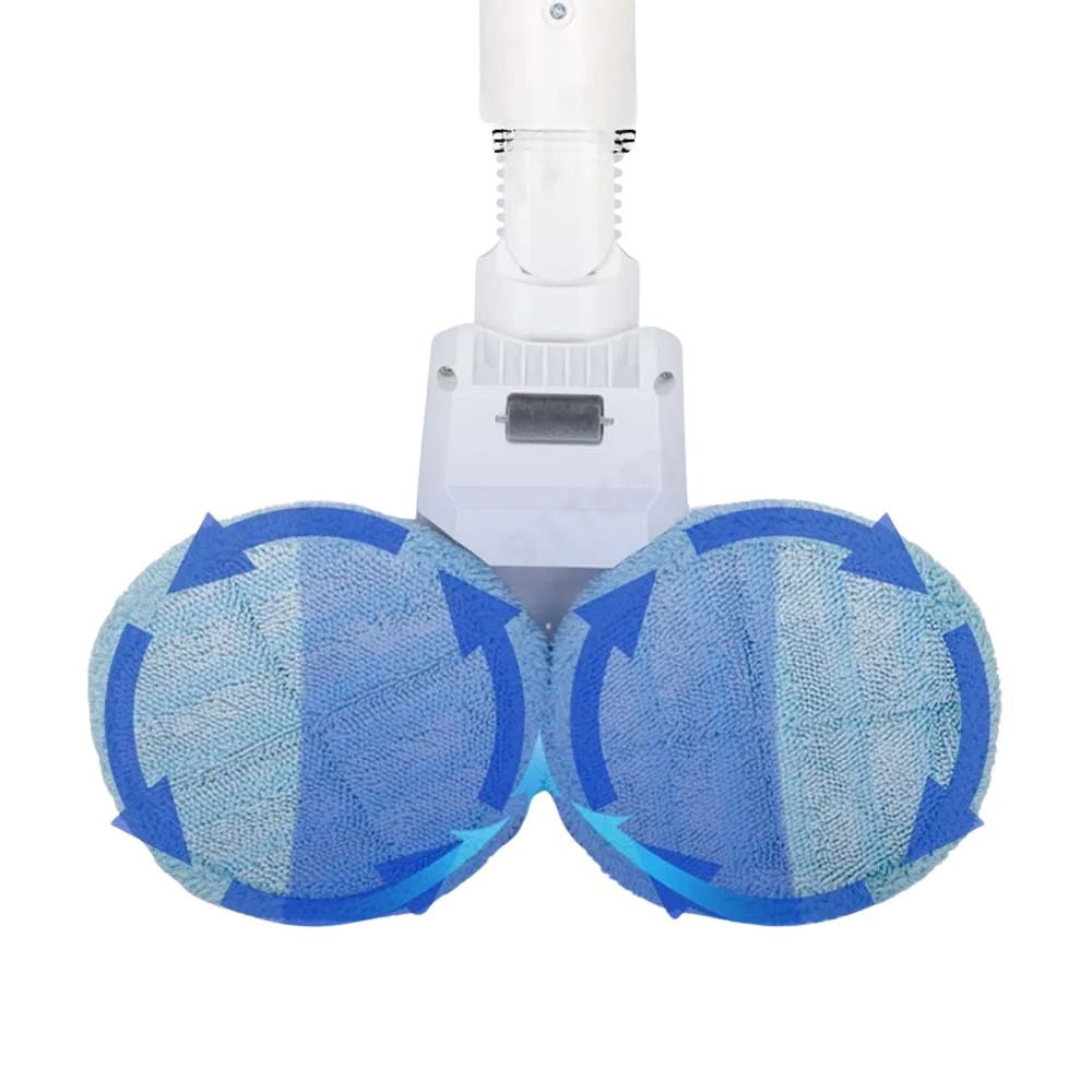 Vacuum Mop Attachment 4 Cloth Pads Water Tank Floor Cleaning Accessory Set White Variant 1