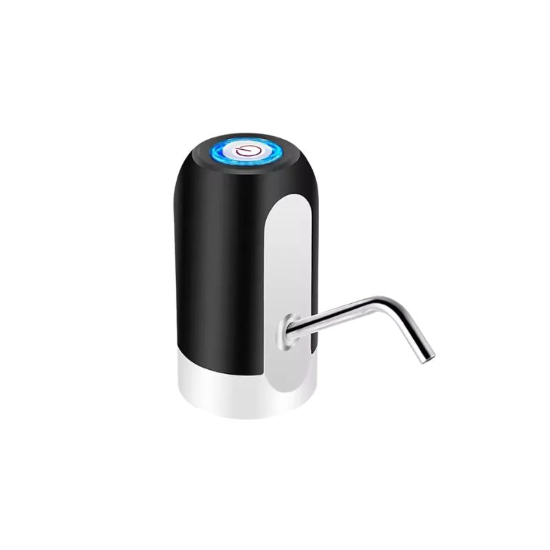 Water Bottle Pump USB Rechargeable Automatic Drinking Water Dispenser Portable One Touch - White