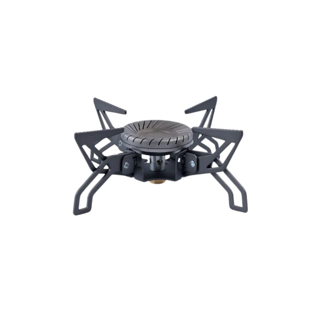 Camping Stove 4200W Gas Burner Swirl Flame Portable Windproof Cooker - Black